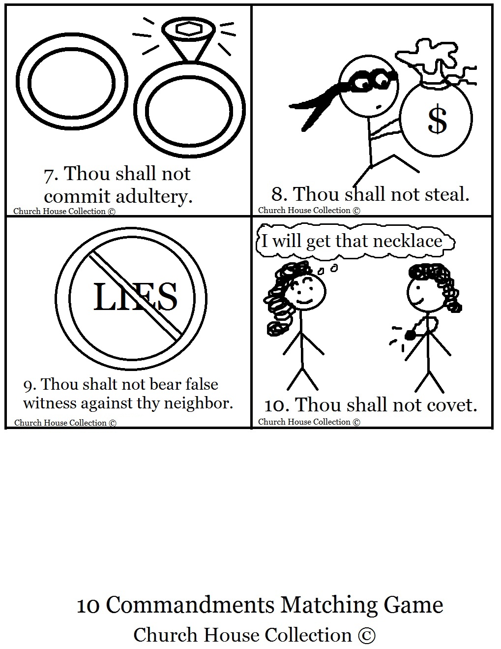 10-commandments-bible-matching-game